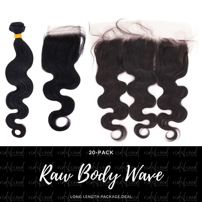 RAW BODY WAVE LONG LENGTH PACKAGE DEAL
