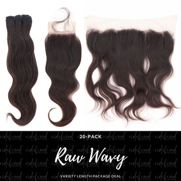 Raw wavy variety length package deal